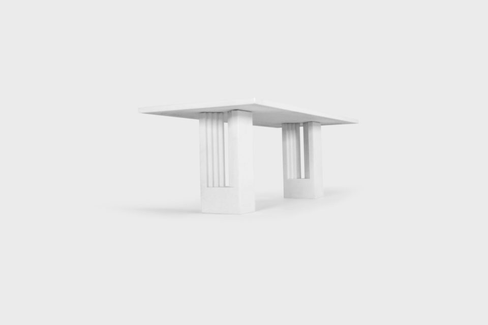 Original ‘Delfi” Table by Carlo Scarpa for Simon Gavina, 1968, Cristallo Marble