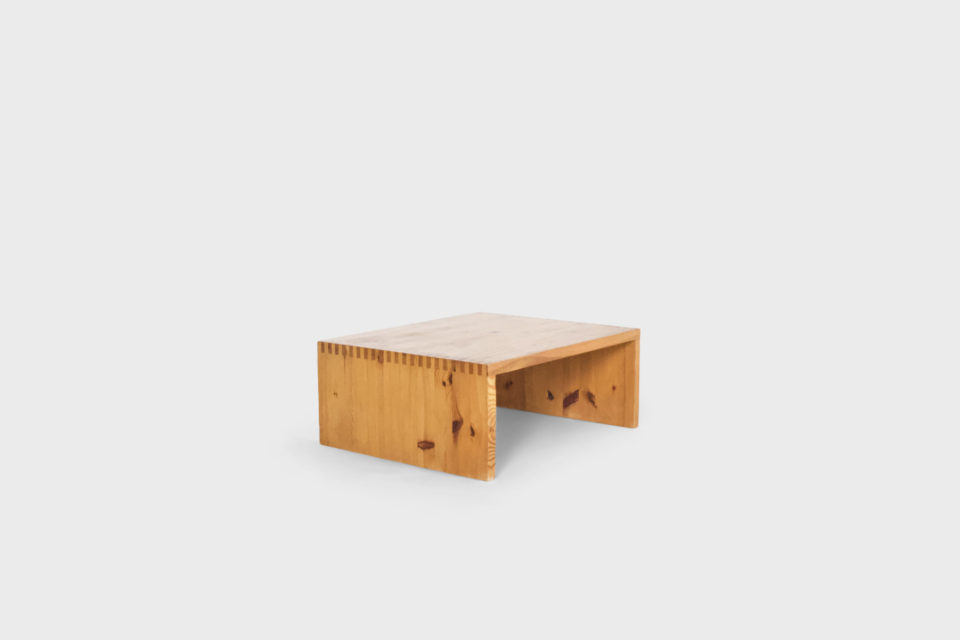 Coffee Table by Ate Van Apeldoorn in Solid Pine, Netherlands, 1970s