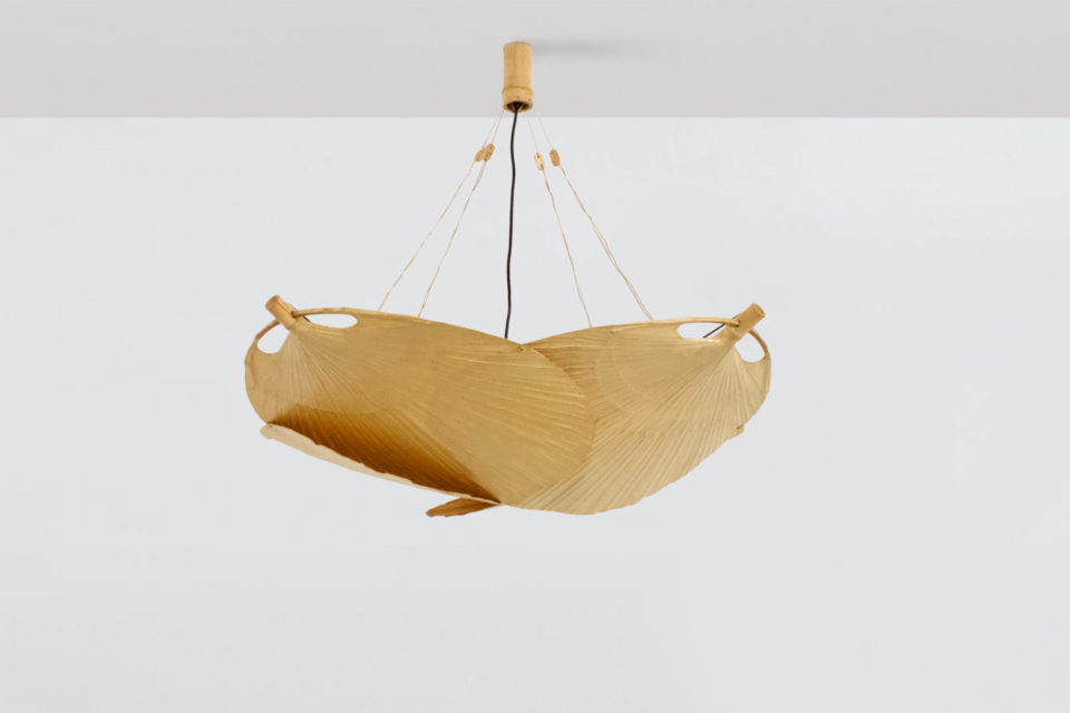 Ultra Rare Uchiwa ‘Yotsuba’ Chandelier by Ingo Maurer, 1973