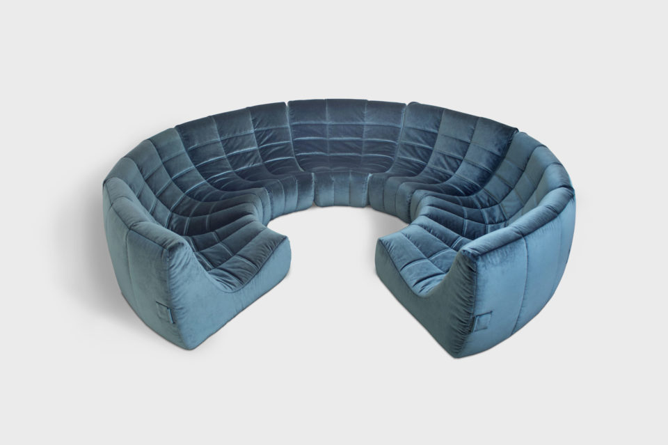 Rare and Exceptional 'Gilda' Circle Sofa by Michel Ducaroy