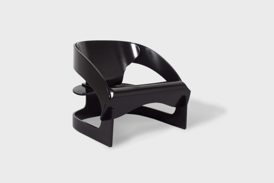 Joe Colombo Plywood 4801 Lounge Chair No 42