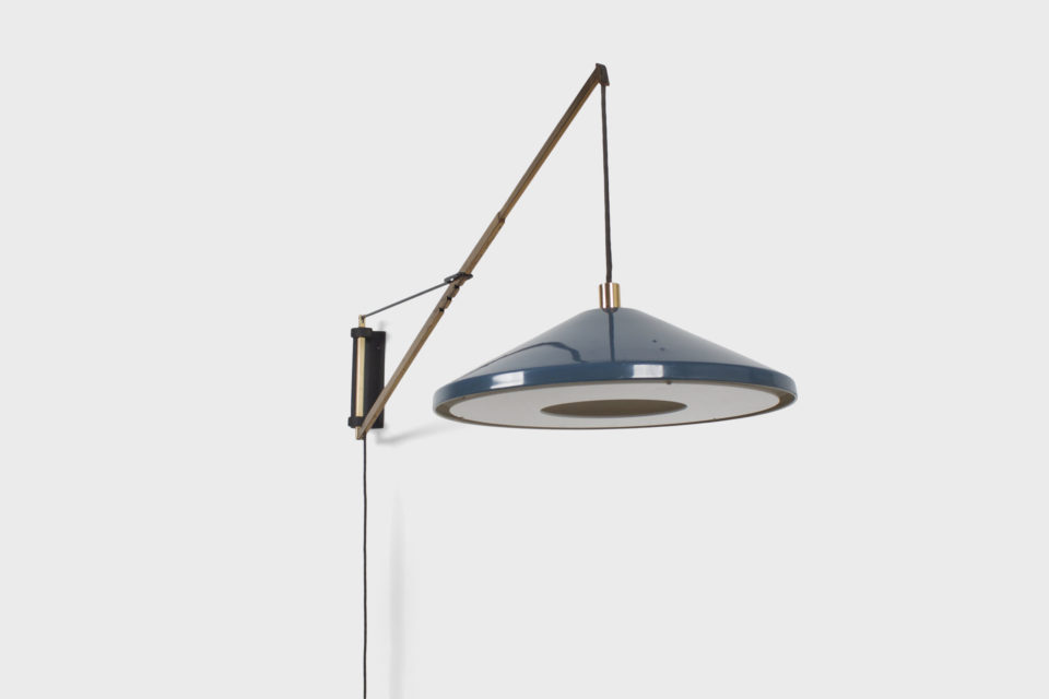 Very Rare Adjustable Stilnovo Wall Lamp