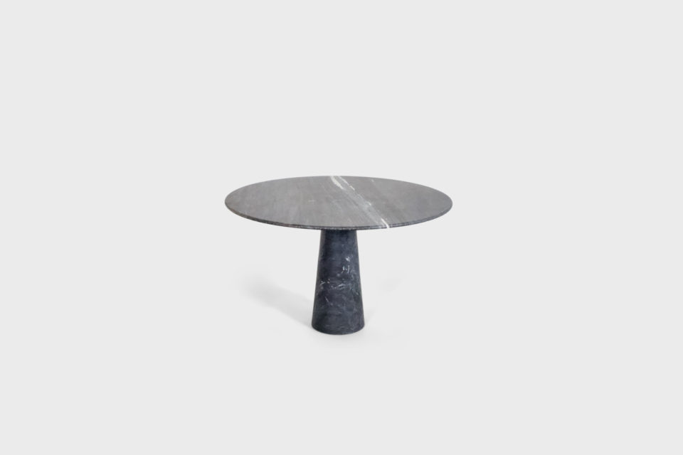 Round Pietra Marble Pedestal Dining Table