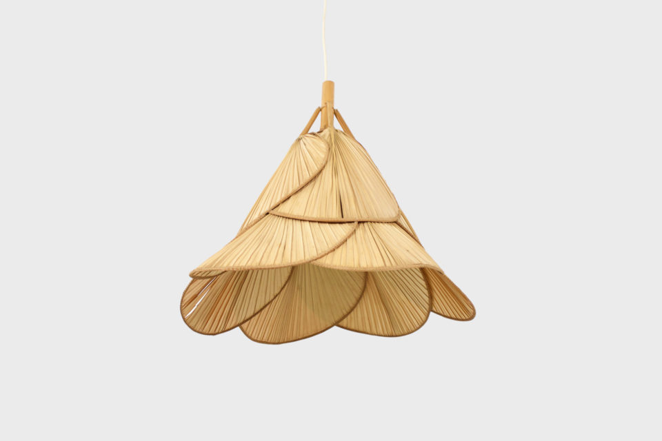 Ingo Maurer Style 'Uchiwa' Chandelier