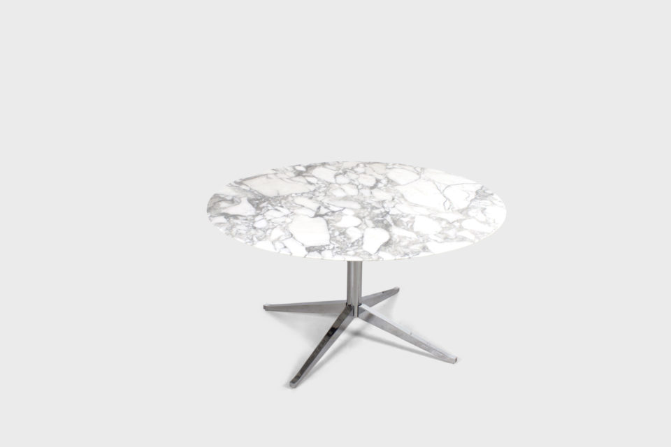 Florence Knoll Round Marble Dining Table for Knoll International