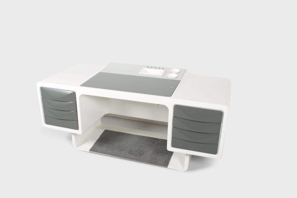 Very Rare Fiberglass Directors Desk by Ernest Igl for Wilhelm Werndl