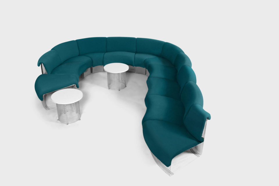 Large Pantonova Sectional Sofa by Verner Panton for Fritz Hansen