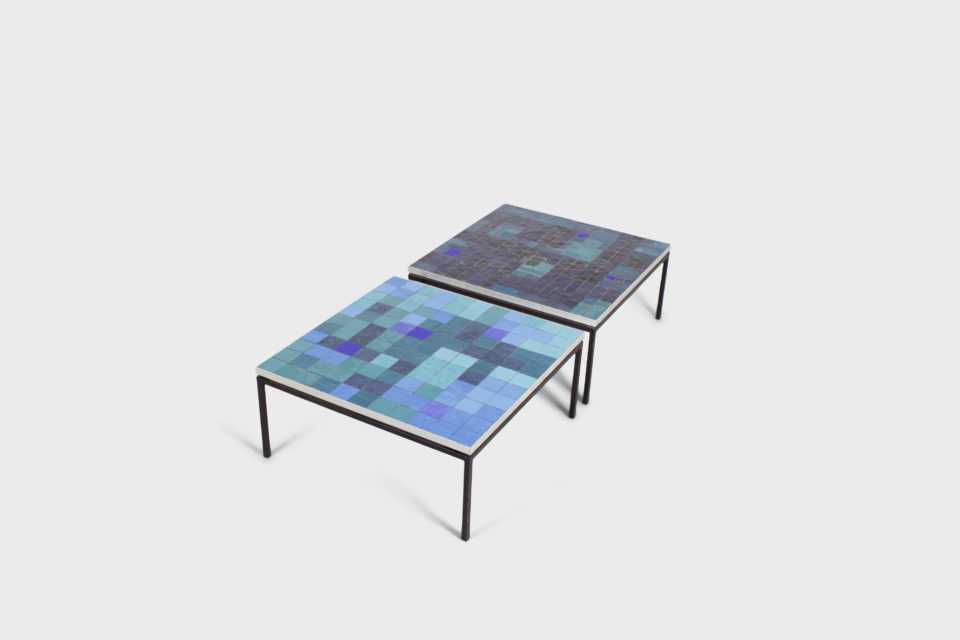 2 Impressive Mosaic Tile Coffee Table by Berthold Müller