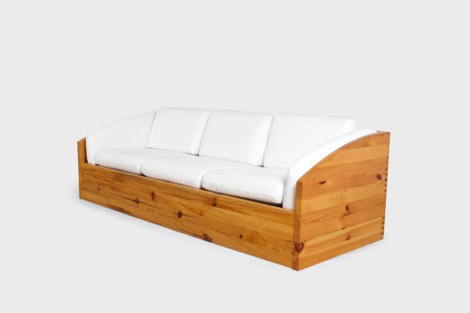 Large Sofa by Ate Van Apeldoorn in Solid Pine