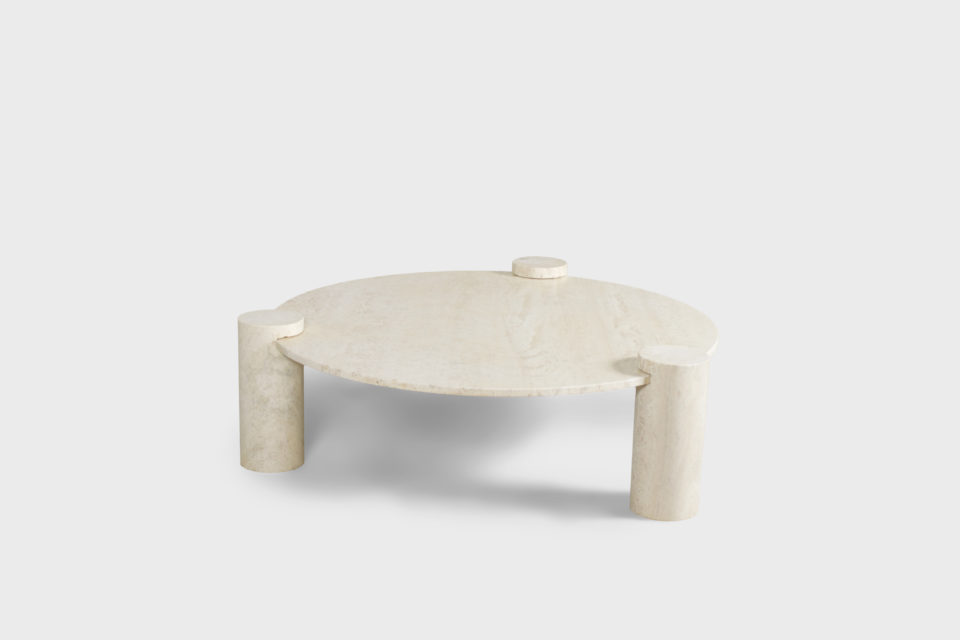 Impressive Travertine Up&Up Coffee Table