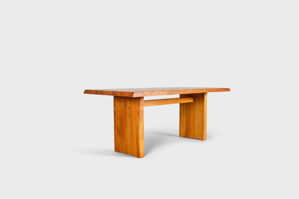 Pierre Chapo T14c Dining Table in Solid Elmwood