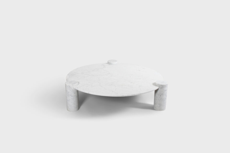 Large Impressive Carrara Marble Coffee Table