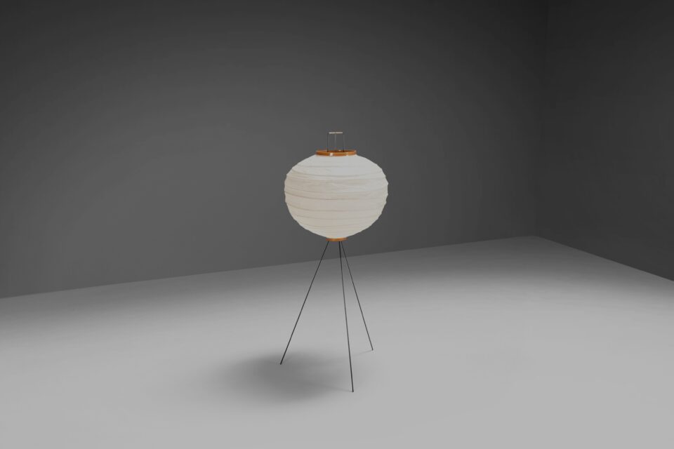 Rare Early 10D Akari Floor Lamp by Isamu Noguchi for Ozeki