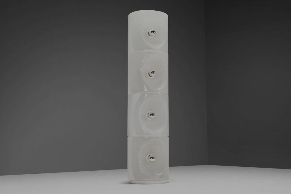 Impressive Large Murano Glass Floor Lamp by Carlo Nason for Mazzega