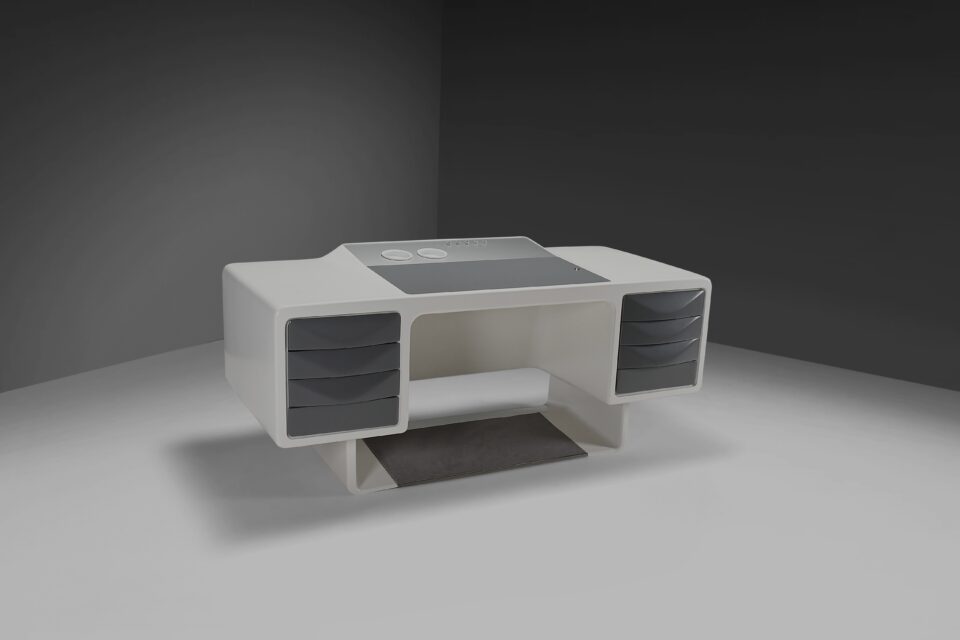 Rare Fiberglass Directors Desk by Ernest Igl for Wilhelm Werndl