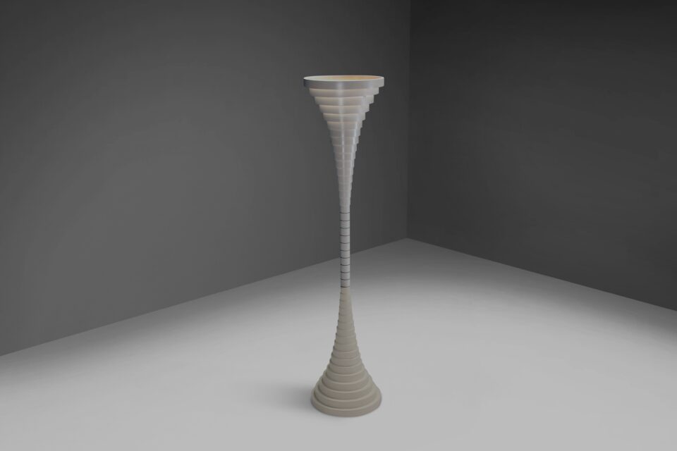 ‘Helga’ Floor Lamp by Silvio Bilangione and Paolo Portoghesi for Fumagalli