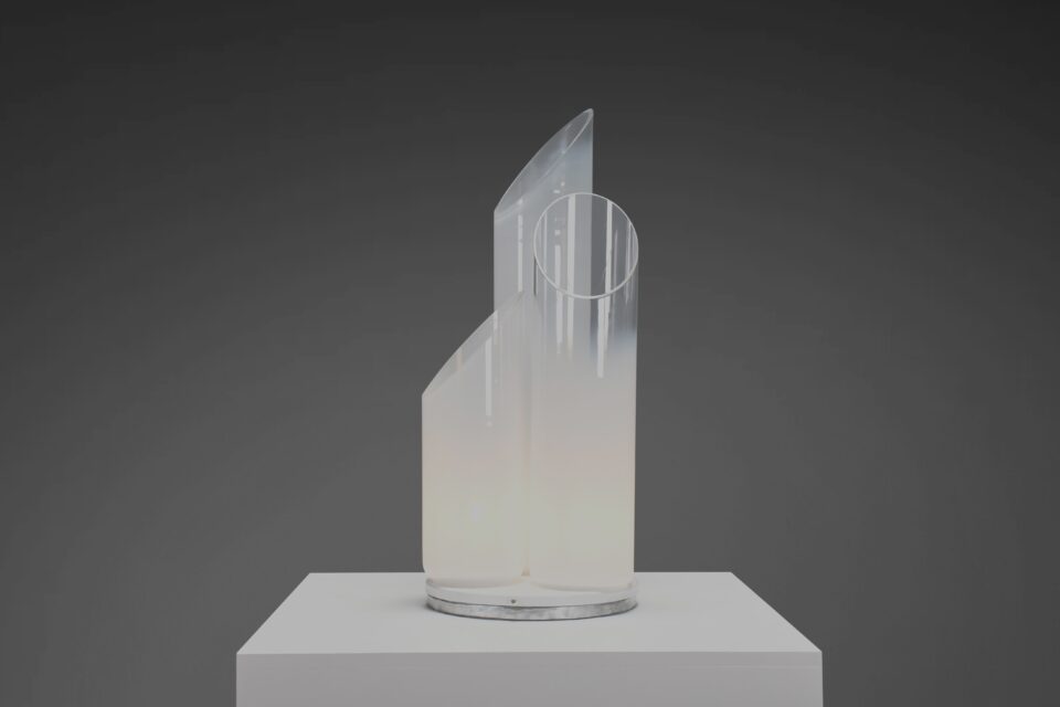 Large Murano Glass Table Lamp by Carlo Nason for Mazzega